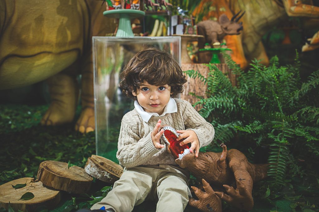 Decoração de festa de aniversário de menino - Jurassic Park, em Curitiba