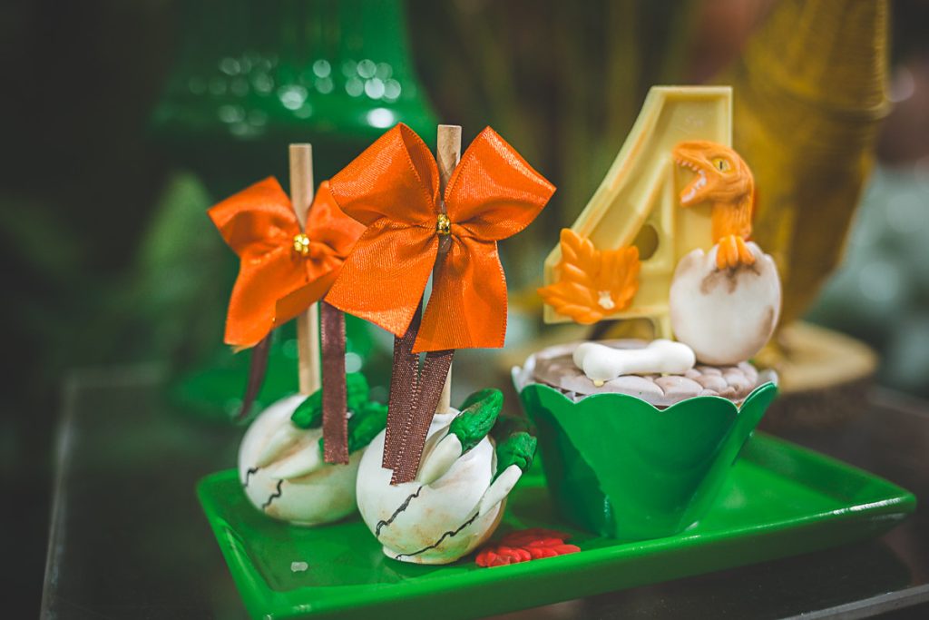 Decoração de festa infantil no tema Dinossauro em Buffet de Festa em Curitiba